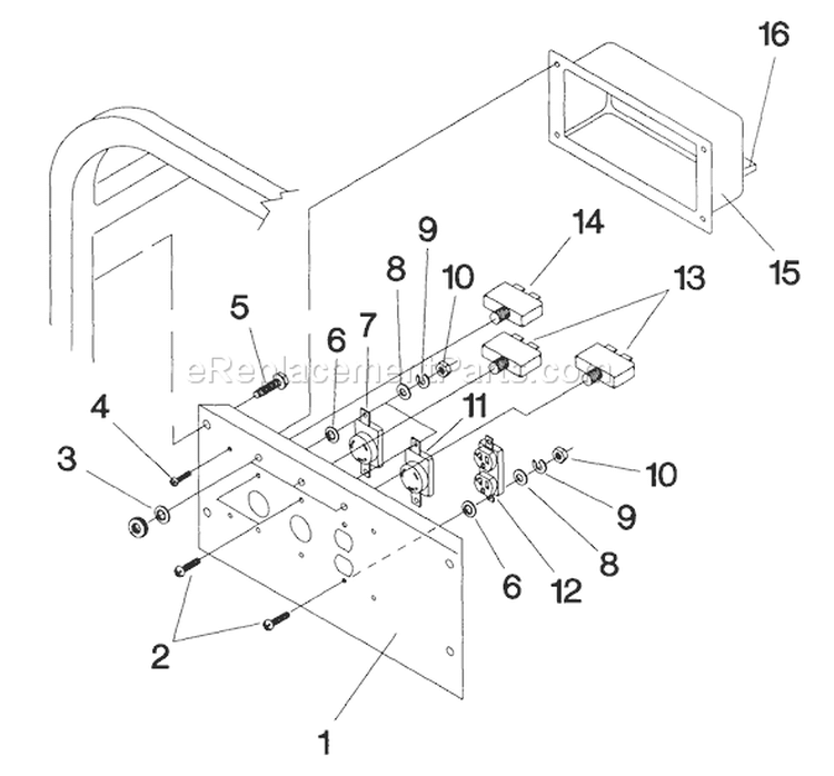 Page A Diagram and Parts List for 1278-0  Briggs and Stratton Generator